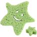 Baby Sponge for Bathing - Soft Wood Pulp Sponge Body Wash Scrubber - Dead Skin Remover Cute Body Scrubber Shower Sponge Bath Rub for Kids Baby Toddler Children Green - Buy Online on GoSupps.com