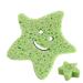 Kids Bath Sponge | Wood Pulp Sponge Soft Bath Sponges Shower Sponge Dead Skin Remover Cute Shower Brush Bath Supplies for Toddler Kids Baby Green