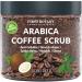 100% Natural Arabica Coffee Scrub with Organic Coffee, Coconut and Shea Butter - Best Acne, Anti Cellulite and Stretch Mark treatment, Spider Vein Therapy for Varicose Veins & Eczema 10 oz Coffee 10 Ounce (Pack of 1)