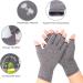 Compression Fingerless Rheumatoid Arthritis Gloves for Joint Pain Relief - Unisex Gray - Buy Online on GoSupps.com
