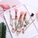 Sailor Moon Magical Girl 8PC Golden Makeup Brush Set - Pink Eyeshadow, Eyeliner & Eyebrow Brushes - Buy Online on GoSupps.com