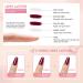 Joytii 24Pcs Gel Nail Polish Set with Glossy/Matte Top Coat, Base Coat - UV/LED Soak Off Gel Polish Kit for Manicure and Pedicure - Berries and Nuts - Buy Online on GoSupps.com