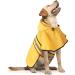 Adjustable Waterproof Dog Raincoat - Reflective Hooded Jacket for Large Dogs - Yellow - Buy Online on GoSupps.com