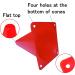WOWGEEK 7 Inch Plastic Training Traffic Cones - Set of 10 Red Safety Cones for Soccer, Football, and Sport Training - Buy Online on GoSupps.com