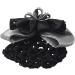Lodokdre Faux Rhinestone Decor Ruched Bow Hair Snood Net Bun Cover White Black - Buy Online on GoSupps.com