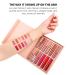 Rechoo 12 Colors Matte Ink Lipstick Set | Waterproof Long-Lasting Lip Tint | Non-Stick Cup Liquid Lip Gloss - Nude & Rose Pink Tones for Makeup - Buy Online on GoSupps.com