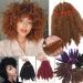 SEGO 3 Packs Afro Cochet Braids Kinky Curly Hair Bulk Extensions Marlybob Crochet Braids Kinky Curly Hair Light Brown