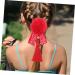 minkissy 5 Pairs Antique Red Hairpin Tassel Hair Accessories Pom Pom Tassels Hair Clips Barrettes Red Furry Balls Bow Hair Clips Girls Tassel Hair Clip Cloth Princess Flower Hair Girl Child - Buy Online on GoSupps.com