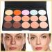 JacCherry 15-Color Concealer Palette - Camouflage & Cover Cream for Perfect Daily Makeup Shop Now - Buy Online on GoSupps.com