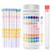 100 pieces 9 in 1 test strip aquarium stripes aquarium test kit for testing iron copper nitrate nitrate chlorine overall hardness overall alkality carbonate pH for testing water quality