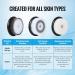 Electric Vibrating Sonic Facial Brush Cleansing Waterproof for Skin Face Exfoliating Removing Blackhead Deep Cleaning with 2 Working Speed of Men and Women 1 Black - Buy Online on GoSupps.com