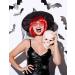 PLANTURECO Red Wig with Bangs and Neon Glasses - Bachelorette Party Wigs - Buy Online on GoSupps.com