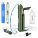 FS-TFC Portable Water Filter Survival Gear High Precision and Large Flow Optional 2 in 1 Water Purification for Hiking, Camping, Travel, and Emergency Preparedness