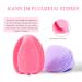 Yeadmal Silicone Facial Cleaning Brush 2-Part Soft Face Scrubber for Women | Pink & Purple Face Brush for Deep Cleaning - Buy Online on GoSupps.com