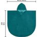 Normani Children's Bath Poncho | Cotton Bath Towel for Toddlers with Hood | Blue Bathrobe 55x70 cm - Buy Online on GoSupps.com