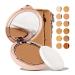 Ilumina CC Creamy Compact SPF 50+ Mineral Broad Spectrum Sunscreen for Face - Tinted Blurring Balm SPF- Matte Light Coverage - Water & Sweat Resistant - All Skin Types - By Sofia Vergara 10g 4C 4C TAN BEIGE