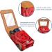 Buy Elegant Leather Lipstick Case with Mirror | Mini Lip Gloss Organizer - International Shipping Available - Buy Online on GoSupps.com