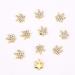30pcs Gold 3D Nail Art Decorations: Fall Designs with Hemp Leaf, Rhinestones, Pearl Beads, Maple Leaves, Jewels, Diamonds - Assorted Nail Charms - Buy Online on GoSupps.com
