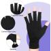 Sibba Arthritis Compression Gloves for Women Men - Fingerless Glove for RSI, Carpal Tunnel, Rheumatoid, Tendonitis - Black - Buy Online on GoSupps.com