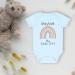 Hoolaroo Personalised Baby Pregnancy Announcement Onesie - Rainbow Baby Reveal 0-3 Months Clothing - Buy Online on GoSupps.com