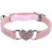 Molain Heart Bling Cat Collar Adjustable Collar with Safety Belt and Bell Rhinestone Collar for Kitten Small Dog Cat (pink) - Buy Online on GoSupps.com