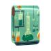 Lipstick Case Leather Lip Gloss Lipstick Organizer with Mirror Mini Lipstick Holder Bag Cartoon Chemistry A229v4fpuq