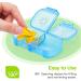 AUVON XL Weekly Pill Organizer - 2 Times a Day Easy Fill AM PM Pill Box 7 Day Portable Travel Case for Vitamins & Supplements - Rainbow Colors - Buy Online on GoSupps.com