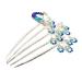 FRCOLOR Diamond Phoenix Hair Comb Pearl Wedding Headpiece Rhinestone Wedding Clip Flower Hair Pins Bridal Hair Accessories Bridal Headpieces for Wedding Christmas Crystal Bridesmaid Alloy