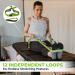 Gradient Fitness 12 Loop Stretching Strap 8ft with Neoprene Handles - Physical Therapy & Yoga Equipment for Leg Stretching - Green/Gray - Buy Online on GoSupps.com