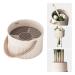 Makeup Brush Cleaner Bowl Rack 3 in 1 Silicone Cleaning Tool with Drying Holder Mat Organizer Makeup Brush Storage Air Dry (mix white)