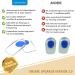 Orthopeo Premium Heel Spur Insoles - Soft Silicone Heel Cushions & Pillows for Women - 2 Pairs of Orthopedic Gel Inserts - Ideal for Comfortable Foot Support - 10.2 cm x 6.3 cm - Buy Online on GoSupps.com