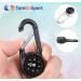Carabiner Clip On Compass Hiking - Compact Compass Keychain Backpacks | Small Pocket Magnetic Compass Keychain for Kids - Hiking Compass Thermometer | Keyring Keychains Outdoor Survival Camping 2 Pcs - Buy Online on GoSupps.com