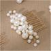 Bridal Headdress Hair Comb Hairpin Set Wedding Hair Accessories Handmade Pearl Hair Comb for Women Wedding Hair Piece Headpiece Gold - Buy Online on GoSupps.com