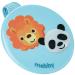 Mebby 92561 teat clip blue with animal motif