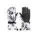 Century Star Snow Gloves for Kids Womens Mens Girls Boys Winter Gloves Waterproof Youth Ski Gloves Touchscreen Sport Mittens M(Fit Women and Kids overs 13 years) Black Print