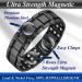 VicMAG 3x Magnetic Hardship Men - Lymphatic Drainage Titanium Steel for Arthritis | Adjustable Magnet Health with Free Tool & Gift Box - Black - Buy Online on GoSupps.com