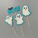 24 x Sparkly Halloween Cupcake Topper Halloween Cake Decoration Halloween Ghost Cupcake Toppers for Halloween Cake Decoration Halloween Party Accessories (Blue) - Buy Online on GoSupps.com