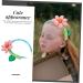 DOITOOL Sunflower Hair Accessories Flower Sunflower Yellow Necklace Hair Decorations Hair Gems for Women Floral Headband for Women Plastic Girl Child Flower Head Pink Wedding - Buy Online on GoSupps.com