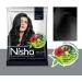 Nisha Henna Based Natural Black Hair Color 10 Gm Pack of 10 Henna Hair Color For Men and Women Black Hair Color - Buy Online on GoSupps.com