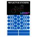 Reflective Stickers Kit (67pcs Blue)| Self-Adhesive Bike Decals for Nighttime Safety | Reflective Sticker for Helmet, Motorcycle, Bicycle, Car & Stroller | Waterproof Visibility Stickers