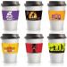 24 Halloween Cup Holders - 6 Designs of Halloween Kraft Paper Cup Holders for Hot Iced Drinks Coffee Tea Or Cold Drinks - Buy Online on GoSupps.com