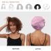 Satin Silk Purple Hat Hut Bonnet - Adjustable Double Layer Sleep Cap for Curly Hair Women - Pattern Design - One Size - Buy Online on GoSupps.com