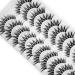10 Pairs Bluesmurfs 3D Cat Eye Volume Individual Short Natural Faux Mink Fake Lashes Pack - Buy Online on GoSupps.com
