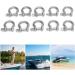 D-Ring Bracket Convenient Chain Bracket Safe for Camping Motorcycles Hiking or Cycling (M5) - Buy Online on GoSupps.com