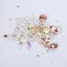 FEIlei Clear Crystal Nail Rhinestones 3D Nail Gems Nail Diamonds Metal Nail Studs - Buy Online on GoSupps.com