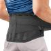 Back support back belt for the loin area bandage for pain relief injury prevention back stabilization perfect adjustment black L (1 Pack)
