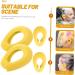 Angoily 2 Pairs Hair Dyeing Supplies Ear Covers for Shower Heat Ear Shields Coloring Ear Cover for Dying Hair Dryer Showering Ear Muffs Black Silica Gel Protector Make up Pregnant Woman 7.5x5cm Yellow - Buy Online on GoSupps.com