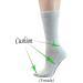Yomandamor Women's Non-Binding Cotton Crew Diabetic Socks - 5 Pairs White - Buy Online on GoSupps.com