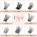 Lash Clusters DIY Eyelash Extensions 72 Pcs D Curl 8-16mm | Thin Stem Individual Cluster Lashes for Self-application | Reusable Wisps (H-02 D Curl 8-16mm) - Buy Online on GoSupps.com