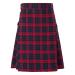 Kilt men Scottish Kilt red checked patchwork medieval Scotland fold cocks Classic cut regular streetwear men scottish skirt punk breathable red XL